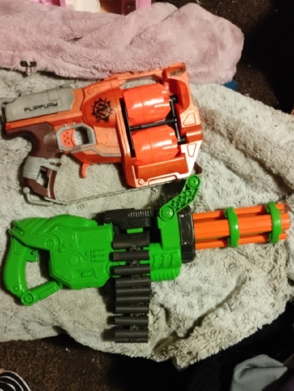Nerf Orange & Green Dual Blaster Set